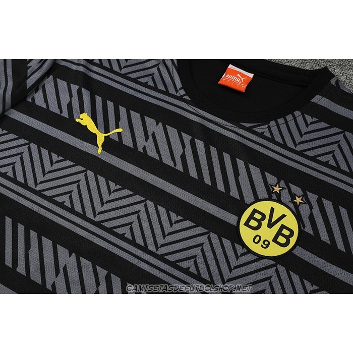 Chandal del Borussia Dortmund 22-23 Manga Corta Gris - Pantalon Corto